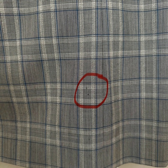 THEORY Jatinn Shift Dress Wool Blend Short Sleeve Plaid Size 10 - Picture 15 of 16